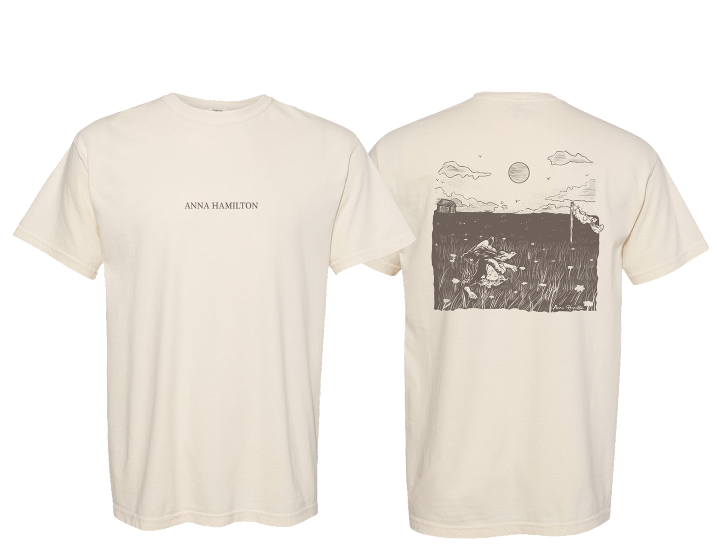 Anna Hamilton - Moonlit Meadow Tee Ivory