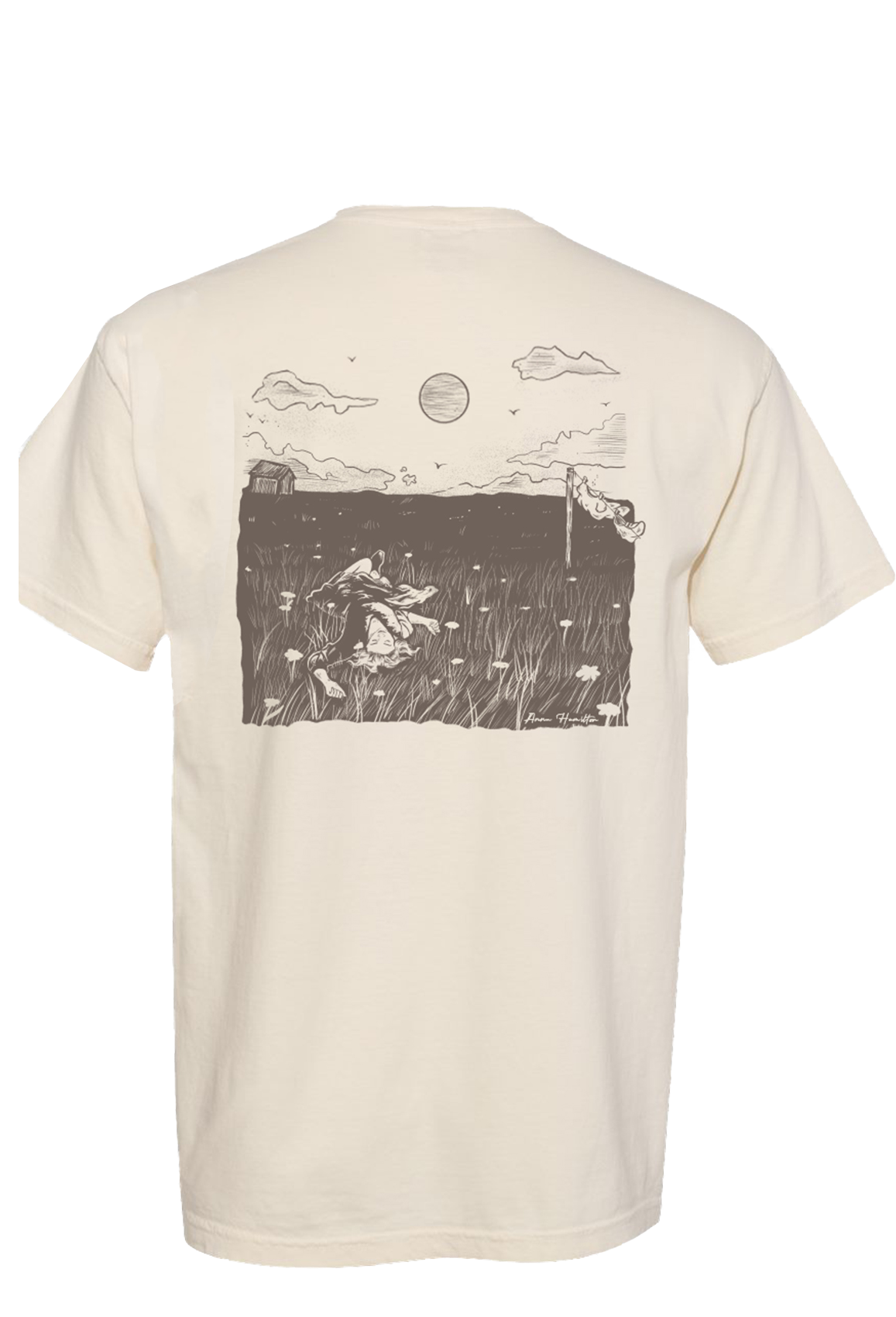 Anna Hamilton - Moonlit Meadow Tee Ivory